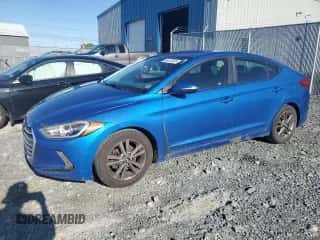 2017 Hyundai Elantra SE with VIN KMHD84LF7HU240325, listed as a Copart auction lot 84873085 with 145,484 mi miles and Salvage title. Bid and sale history available at DreamBid. Image 1.