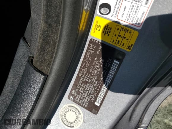 ✅ 2012 BMW 6 Series 650i • VIN: WBALZ3C56CDL71024 • Lot: 81691615. Listed on Copart with 72,973 mi. Free auction sales archive from the USA and detailed vehicle history report at DreamBid. Image 12.