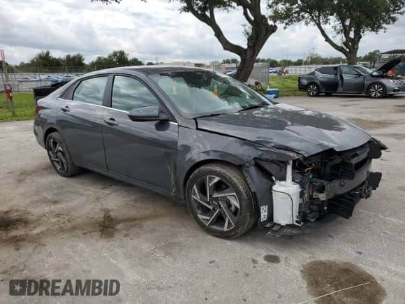 2024 Hyundai Elantra SEL with VIN KMHLS4DG4RU688916, listed as a Copart auction lot 80227295 with 28,073 mi miles and Non repairable. Bid and sale history available at DreamBid. Image 4.