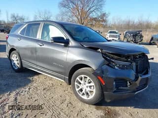 ✅ 2022 Chevrolet Equinox LT • VIN: 3GNAXUEVXNS242460 • Лот: 43677147. Опубликован ранее на IAAI с пробегом 45 554 миль. Бесплатный доступ к архиву аукционных продаж из США и подробный отчёт об истории автомобиля на DreamBid. Изображение 1.
