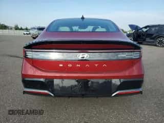 2025 Hyundai Sonata SEL Convenience with VIN KMHL14JA4SA463163, listed as a Copart auction lot 84737045 with 10,952 mi miles and Salvage title. Bid and sale history available at DreamBid. Image 6.