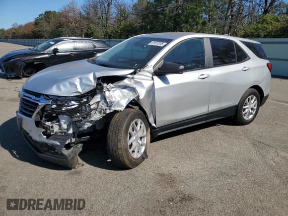 ✅ 2022 Chevrolet Equinox LS • VIN: 3GNAXSEVXNS171796 • Лот: 81928205. Опубликован ранее на Copart с пробегом 38 657 миль. Бесплатный доступ к архиву аукционных продаж из США и подробный отчёт об истории автомобиля на DreamBid. Изображение 1.