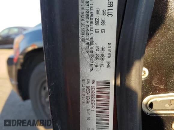 2008 Dodge Caliber SE с VIN 1B3HB28B18D574711, выставлен на аукционе Copart как лот 75298974 с пробегом 133 153 миль миль и Списание • Salvage title. История ставок и продаж доступна на DreamBid. Изображение 13.