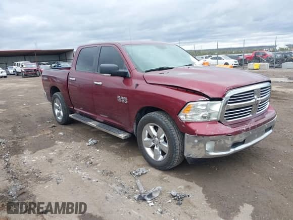 2016 Ram 1500 Big Horn with VIN 1C6RR6LG6GS319580, listed as a IAAI auction lot 41911054 with 111,199 mi miles and . Bid and sale history available at DreamBid. Image 1.