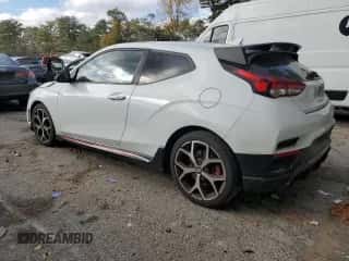 2019 Hyundai Veloster N z VIN KMHT36AH4KU001624, wystawiony jako Copart lot #79300764 z przebiegiem 23 232 mil mil oraz Szkoda całkowita • Salvage title. Historia ofert i sprzedaży dostępna na DreamBid. Obrazek 2.