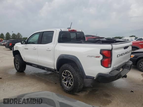 2023 Chevrolet Colorado 4WD ZR2 with VIN 1GCPTFEK8P1207971, listed as a Copart auction lot 53113144 with 5,735 mi miles and Salvage title. Bid and sale history available at DreamBid. Image 2.