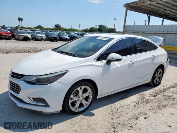 ✅ 2018 Chevrolet Cruze Premier • VIN: 1G1BF5SM0J7112268 • Лот: 84574725. Опубликован ранее на Copart с пробегом 112 571 миль. Бесплатный доступ к архиву аукционных продаж из США и подробный отчёт об истории автомобиля на DreamBid. Изображение 1.