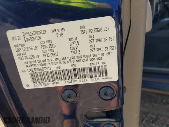 ✅ 2007 Jeep Liberty Limited • VIN: 1J4GL58K97W537119 • Lot: 42800565. Listed on IAAI with 151,903 mi. Free auction sales archive from the USA and detailed vehicle history report at DreamBid. Image 9.