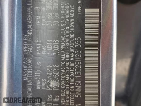 ✅ 2009 Hyundai Santa Fe Limited • VIN: 5NMSH13E29H251355 • Lot: 82552485. Wystawiony na Copart z przebiegiem 127 463 mil. Bezpłatny archiwum sprzedaży aukcyjnych z USA i szczegółowy raport historii pojazdu na DreamBid. Zdjęcie 12.