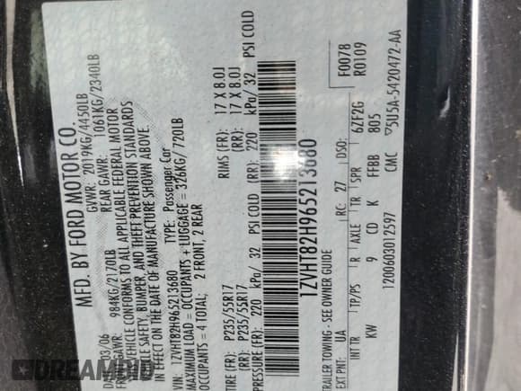 ✅ 2006 Ford Mustang GT Deluxe • VIN: 1ZVHT82H965213680 • Lot: 80525525. Wystawiony na Copart z przebiegiem 161 509 mil. Bezpłatny archiwum sprzedaży aukcyjnych z USA i szczegółowy raport historii pojazdu na DreamBid. Zdjęcie 13.