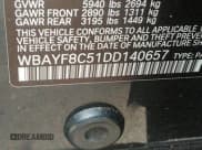 ✅ 2013 BMW 7 Series 750Li xDrive • VIN: WBAYF8C51DD140657 • Lot: 32751348. Listed on IAAI with 128,816 mi. Free auction sales archive from the USA and detailed vehicle history report at DreamBid. Image 9.