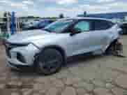 2021 Chevrolet Blazer LT with VIN 3GNKBCRS8MS537004, listed as a Copart auction lot 63336304 with 35,068 mi miles and Non repairable. Bid and sale history available at DreamBid. Image 1.