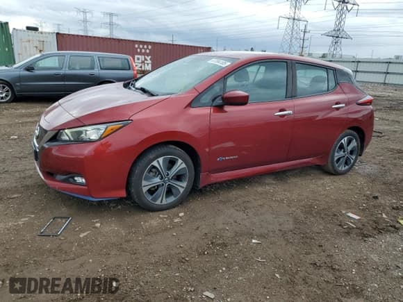 ✅ 2019 Nissan LEAF SL Plus • VIN: 1N4BZ1CP6KC311047 • Lot: 87394185. Listed on Copart with 50,728 mi. Free auction sales archive from the USA and detailed vehicle history report at DreamBid. Image 1.
