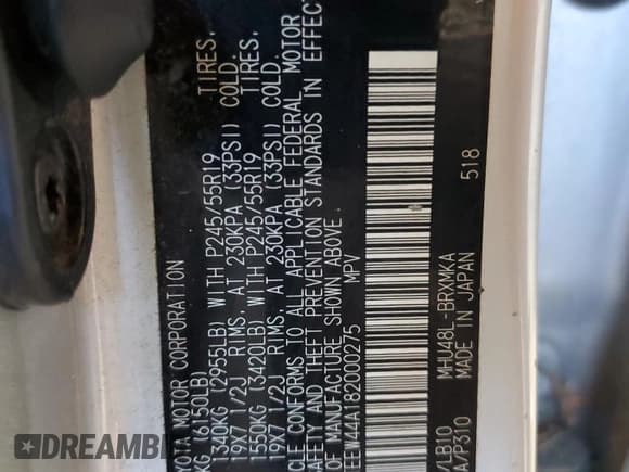 ✅ 2008 Toyota Highlander Limited • VIN: JTEEW44A182000275 • Лот: 86664195. Опубликован ранее на Copart с пробегом 209 279 миль. Бесплатный доступ к архиву аукционных продаж из США и подробный отчёт об истории автомобиля на DreamBid. Изображение 13.