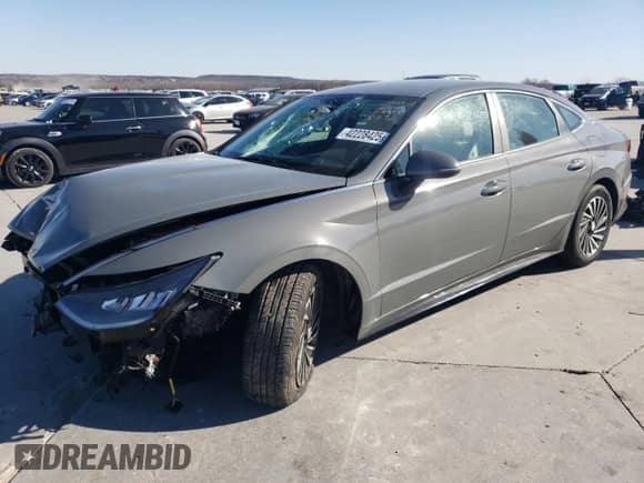 2022 Hyundai Sonata SEL with VIN KMHL34JJXNA043891, listed as a Copart auction lot 42228425 with Not provided miles and Salvage title. Bid and sale history available at DreamBid. Image 1.