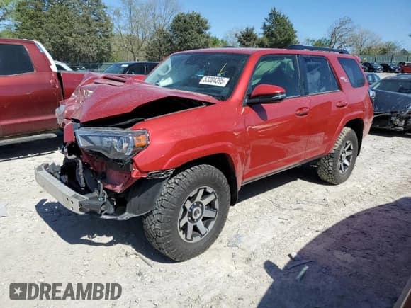 ✅ 2022 Toyota 4Runner TRD Off Road Premium • VIN: JTERU5JR2N6079466 • Лот: 53204395. Опубликован ранее на Copart с пробегом 50 456 миль. Бесплатный доступ к архиву аукционных продаж из США и подробный отчёт об истории автомобиля на DreamBid. Изображение 1.