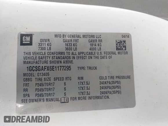 ✅ 2014 Chevrolet Express Cargo • VIN: 1GCSGAFX6E1177295 • Lot: 42829378. Wystawiony na IAAI z przebiegiem 281 183 mil. Bezpłatny archiwum sprzedaży aukcyjnych z USA i szczegółowy raport historii pojazdu na DreamBid. Zdjęcie 9.