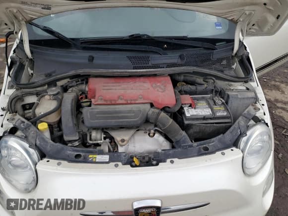 ✅ 2017 FIAT 500 Abarth • VIN: 3C3CFFJH8HT505936 • Lot: 57335765. Listed on Copart with 89,122 mi. Free auction sales archive from the USA and detailed vehicle history report at DreamBid. Image 11.