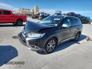 2017 Mitsubishi Outlander SE with VIN JA4AD3A38HZ016855, listed as a Copart auction lot 87389795 with 106,181 mi miles and Salvage title. Bid and sale history available at DreamBid. Image 1.