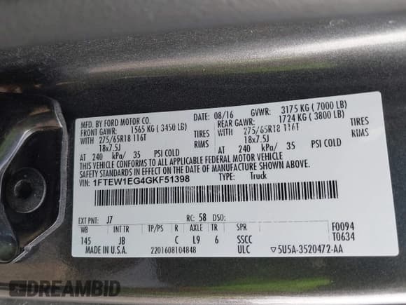 ✅ 2016 Ford F-150 XLT • VIN: 1FTEW1EG4GKF51398 • Лот: 43700217. Опубликован ранее на IAAI с пробегом 129 808 миль. Бесплатный доступ к архиву аукционных продаж из США и подробный отчёт об истории автомобиля на DreamBid. Изображение 9.