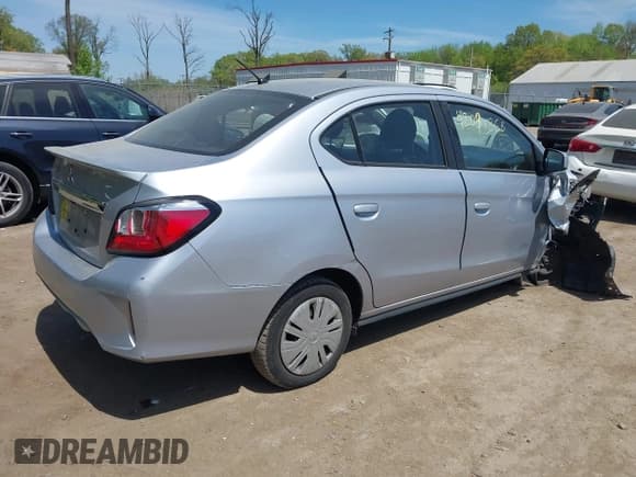 ✅ 2023 Mitsubishi Mirage ES • VIN: ML32FUFJ5PHF04057 • Лот: 42098868. Опубликован ранее на IAAI с пробегом 35 604 миль. Бесплатный доступ к архиву аукционных продаж из США и подробный отчёт об истории автомобиля на DreamBid. Изображение 4.