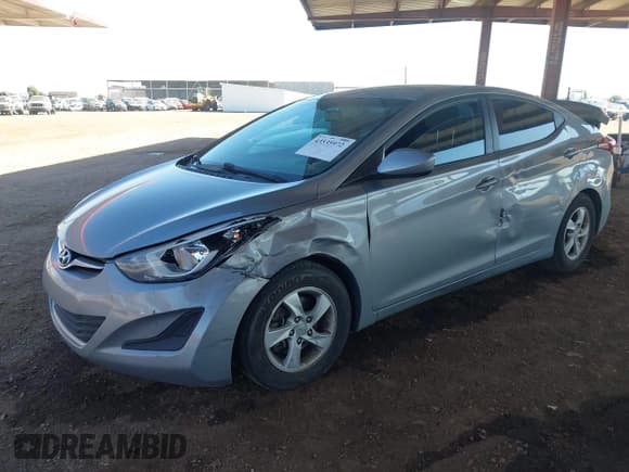 ✅ 2014 Hyundai Elantra SE • VIN: KMHDH4AE0EU118072 • Lot: 43535972. Listed on IAAI with 86,571 mi. Free auction sales archive from the USA and detailed vehicle history report at DreamBid. Image 2.