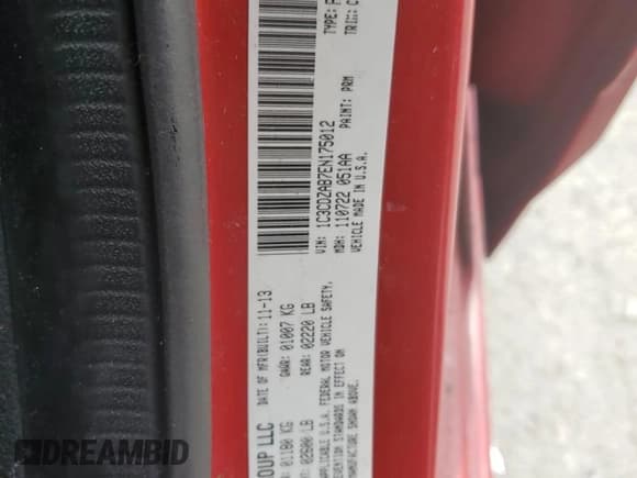 ✅ 2014 Dodge Avenger SE • VIN: 1C3CDZAB7EN175012 • Лот: 72212874. Опубликован ранее на Copart с пробегом 91 706 миль. Бесплатный доступ к архиву аукционных продаж из США и подробный отчёт об истории автомобиля на DreamBid. Изображение 12.