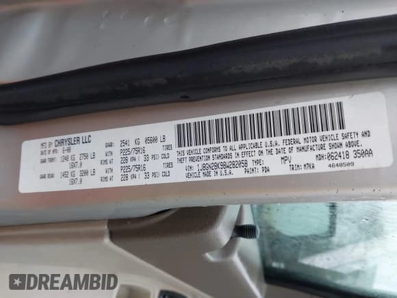 ✅ 2008 Jeep Liberty Sport • VIN: 1J8GN28K98W282058 • Lot: 43559942. Listed on IAAI with 168,429 mi. Free auction sales archive from the USA and detailed vehicle history report at DreamBid. Image 9.