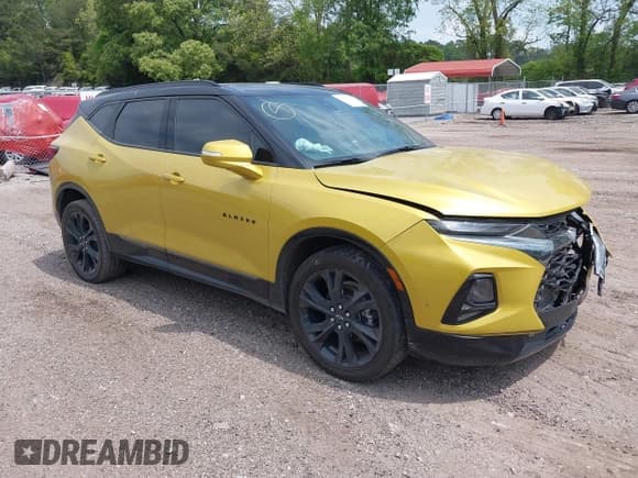 ✅ 2022 Chevrolet Blazer RS • VIN: 3GNKBERS9NS130659 • Lot: 39295225. Listed on IAAI with 48,605 mi. Free auction sales archive from the USA and detailed vehicle history report at DreamBid. Image 1.