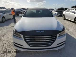 2015 Hyundai Genesis 3.8L z VIN KMHGN4JE6FU081598, wystawiony jako Copart lot #77257114 z przebiegiem Nie podano mil oraz Nie do naprawy • Non repairable. Historia ofert i sprzedaży dostępna na DreamBid. Obrazek 5.
