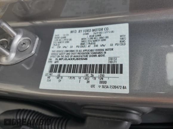 ✅ 2024 Lincoln Nautilus Premiere • VIN: 5LMPJ8J4XRJ805046 • Лот: 81124065. Опубликован ранее на Copart с пробегом 12 093 миль. Бесплатный доступ к архиву аукционных продаж из США и подробный отчёт об истории автомобиля на DreamBid. Изображение 13.