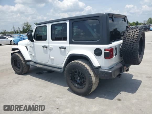 ✅ 2021 Jeep Wrangler Unlimited Sahara • VIN: 1C4HJXEG9MW728336 • Lot: 57706175. Listed on Copart with 44,281 mi. Free auction sales archive from the USA and detailed vehicle history report at DreamBid. Image 2.