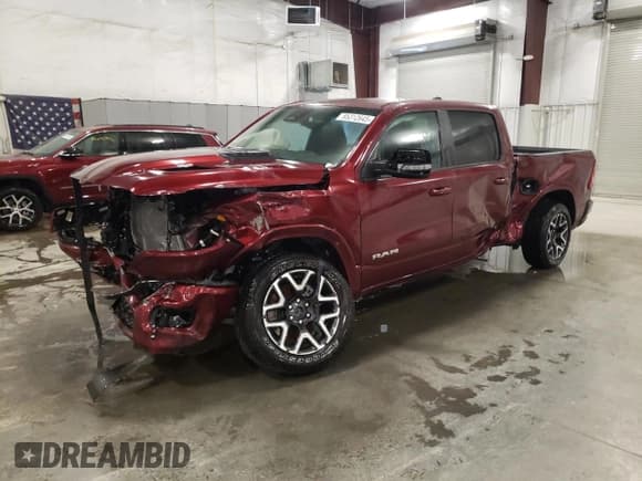 ✅ 2025 Ram 1500 Laramie • VIN: 1C6SRFRP2SN719720 • Лот: 85312645. Опубликован ранее на Copart с пробегом 43 миль. Бесплатный доступ к архиву аукционных продаж из США и подробный отчёт об истории автомобиля на DreamBid. Изображение 1.