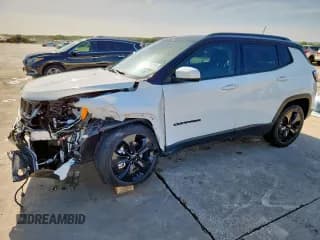 ✅ 2021 Jeep Compass Latitude • VIN: 3C4NJCBB0MT560192 • Lot: 66883025. Wystawiony na Copart z przebiegiem 48 406 mil. Bezpłatny archiwum sprzedaży aukcyjnych z USA i szczegółowy raport historii pojazdu na DreamBid. Zdjęcie 1.