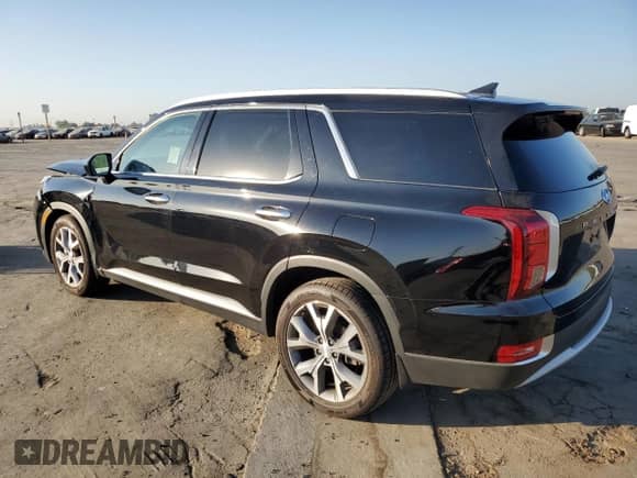 2021 Hyundai Palisade SEL with VIN KM8R44HE1MU318691, listed as a Copart auction lot 66522444 with 61,996 mi miles and Salvage title. Bid and sale history available at DreamBid. Image 2.