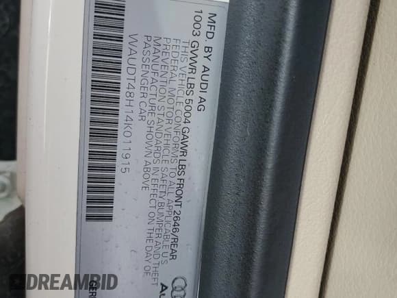 ✅ 2004 Audi A4 3.0L • VIN: WAUDT48H14K011915 • Lot: 45572975. Listed on Copart with 128,648 mi. Free auction sales archive from the USA and detailed vehicle history report at DreamBid. Image 13.