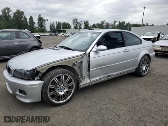 ✅ 2003 BMW 3 Series M3 • VIN: WBSBL93423JR22053 • Lot: 59755355. Wystawiony na Copart z przebiegiem 148 115 mil. Bezpłatny archiwum sprzedaży aukcyjnych z USA i szczegółowy raport historii pojazdu na DreamBid. Zdjęcie 1.