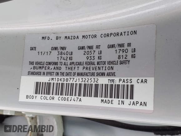 ✅ 2018 Mazda CX-3 Sport • VIN: JM1DKDB77J1322532 • Lot: 42693685. Wystawiony na IAAI z przebiegiem 69 009 mil. Bezpłatny archiwum sprzedaży aukcyjnych z USA i szczegółowy raport historii pojazdu na DreamBid. Zdjęcie 9.