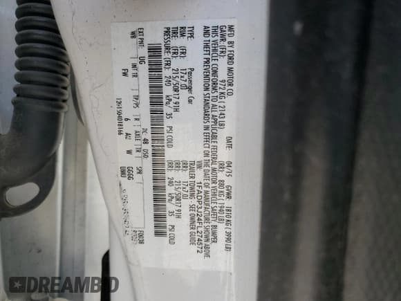 ✅ 2015 Ford Focus Titanium • VIN: 1FADP3J24FL274572 • Лот: 90742025. Опубликован ранее на Copart с пробегом 86 007 миль. Бесплатный доступ к архиву аукционных продаж из США и подробный отчёт об истории автомобиля на DreamBid. Изображение 12.