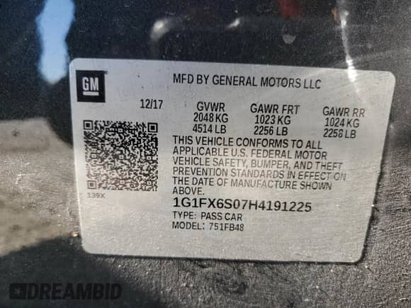 2017 Chevrolet Bolt EV Premier z VIN 1G1FX6S07H4191225, wystawiony jako Copart lot #74632943 z przebiegiem 19 287 mil mil oraz . Historia ofert i sprzedaży dostępna na DreamBid. Obrazek 14.