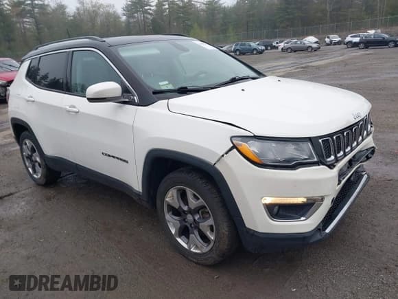 ✅ 2020 Jeep Compass Limited • VIN: 3C4NJDCB0LT233570 • Lot: 42182241. Listed on IAAI with 59,858 mi. Free auction sales archive from the USA and detailed vehicle history report at DreamBid. Image 1.