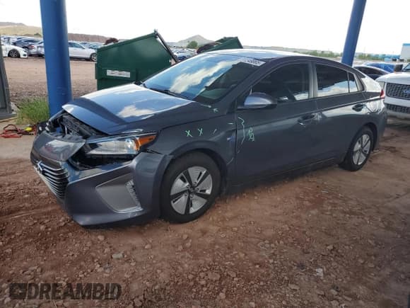 ✅ 2017 Hyundai Ioniq Blue • VIN: KMHC65LC6HU057334 • Lot: 86249865. Listed on Copart with 58,865 mi. Free auction sales archive from the USA and detailed vehicle history report at DreamBid. Image 1.