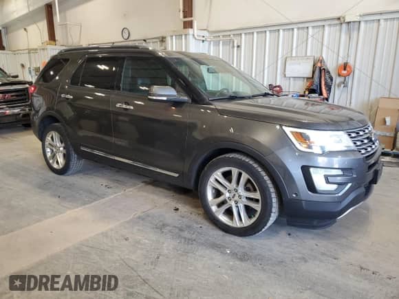 2017 Ford Explorer Limited with VIN 1FM5K8F89HGA57498, listed as a Copart auction lot 90435955 with 166,938 mi miles and Clean title. Bid and sale history available at DreamBid. Image 4.