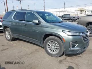 ✅ 2022 Chevrolet Traverse LT Cloth • VIN: 1GNERGKW5NJ142259 • Lot: 43627829. Listed on IAAI with 62,800 mi. Free auction sales archive from the USA and detailed vehicle history report at DreamBid. Image 1.