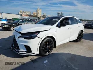 ✅ 2024 Lexus RX 500h F Sport Performance • VIN: 2T2BCMEA8RC017409 • Лот: 81921175. Опубликован ранее на Copart с пробегом Не указан. Бесплатный доступ к архиву аукционных продаж из США и подробный отчёт об истории автомобиля на DreamBid. Изображение 1.