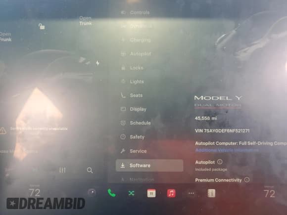 ✅ 2022 Tesla Model Y Performance • VIN: 7SAYGDEF6NF521271 • Lot: 92212045. Listed on Copart with 45,558 mi. Free auction sales archive from the USA and detailed vehicle history report at DreamBid. Image 9.