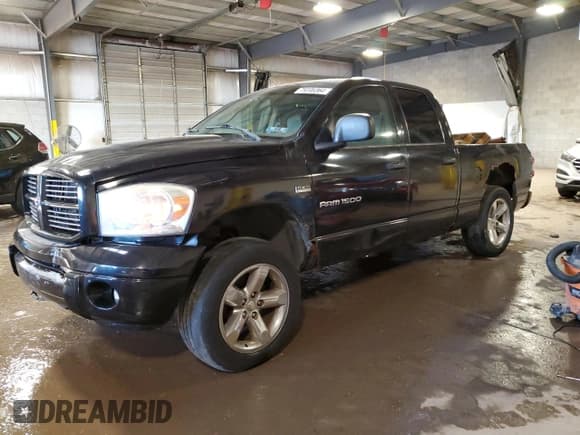 ✅ 2007 Dodge 1500 SLT • VIN: 1D7HU18297S262493 • Лот: 79206364. Опубликован ранее на Copart с пробегом 188 437 миль. Бесплатный доступ к архиву аукционных продаж из США и подробный отчёт об истории автомобиля на DreamBid. Изображение 1.