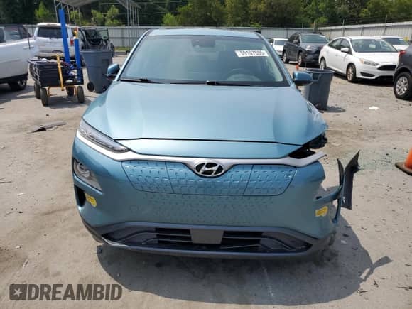 2020 Hyundai Kona Ultimate with VIN KM8K53AG3LU060676, listed as a Copart auction lot 59107695 with 58,426 mi miles and Salvage title. Bid and sale history available at DreamBid. Image 5.