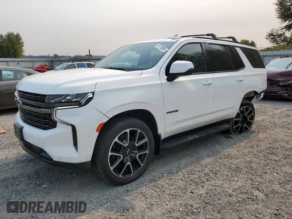 2022 Chevrolet Tahoe RST with VIN 1GNSKRKD7NR163133, listed as a Copart auction lot 70770885 with 51,680 mi miles and Salvage title. Bid and sale history available at DreamBid. Image 1.