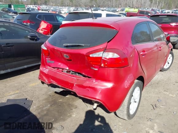 ✅ 2013 Kia Rio SX • VIN: KNADN5A36D6103285 • Lot: 41635510. Listed on IAAI with 124,486 mi. Free auction sales archive from the USA and detailed vehicle history report at DreamBid. Image 4.